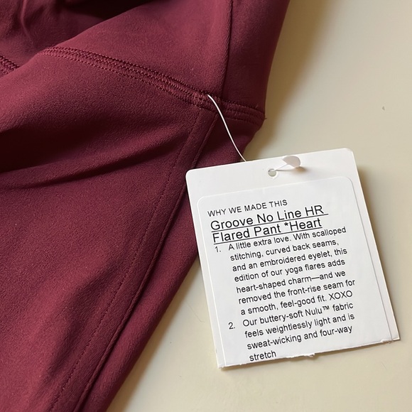 Lululemon Groove No Line Flared Pant Heart - Picture 8 of 8